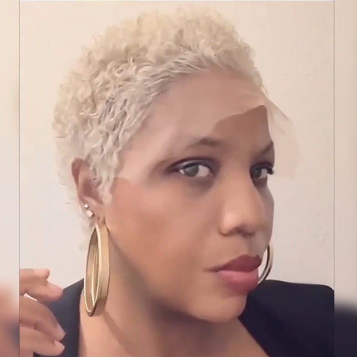 Ailuxy  Perruque Lace 13X4 couleur #60 identique à l'image