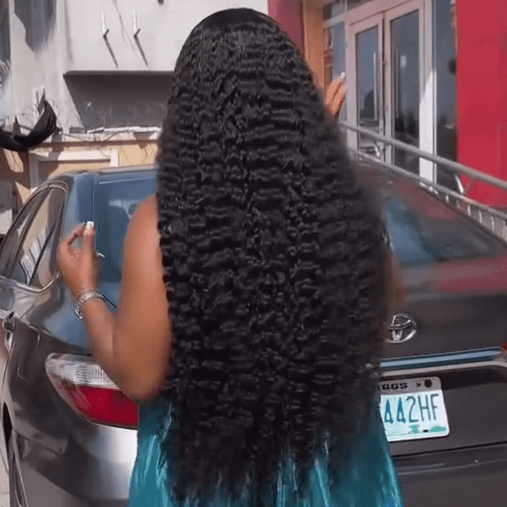 AILUXY 13x4 Lace Frontal ViVi Wave Perruque  200% densité Vrais 100% Cheveux Humains comme sur la vidéo
