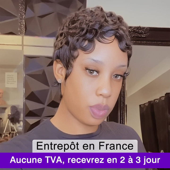AILUXY Perruque coupe courte | Perruges ultra-légères avec frontals invisibles