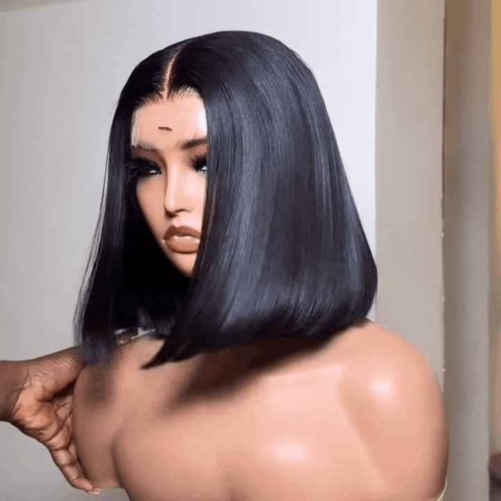 AILUXY Perruque Bob Luxe 2x6 en Dentelle Mode Haut de Gamme Française | Version améliorée 2.0