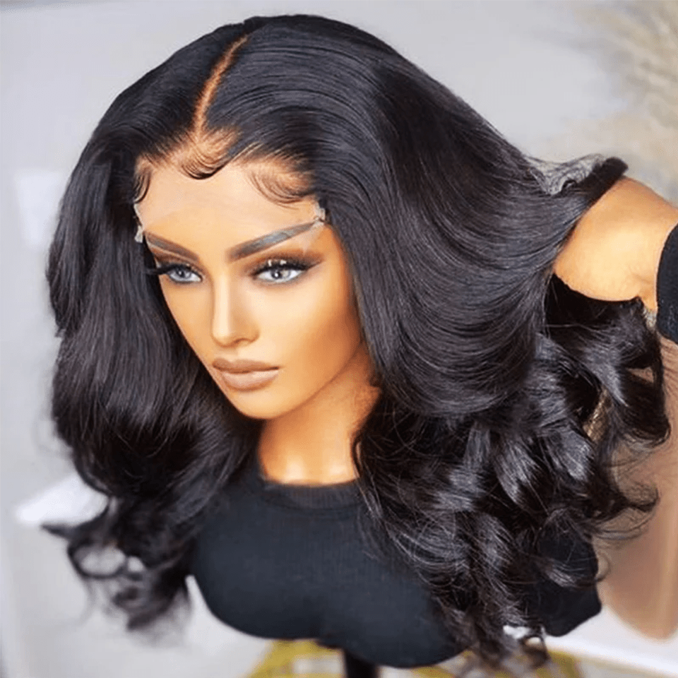 AILUXY HAIR FR Perruque Vente En Gros Numéro 16(Lisse: 13x4 Lace/Body Wave: 4x4)