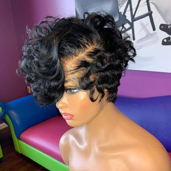 AILUXY Perruque star noire lace 5x5