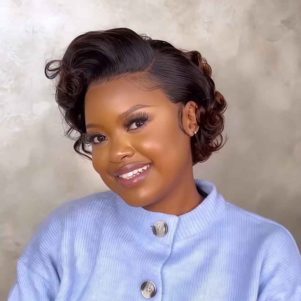 AILUXY Perruque Couleur à la mode apportez de la douceur à votre style Boucles romantiques