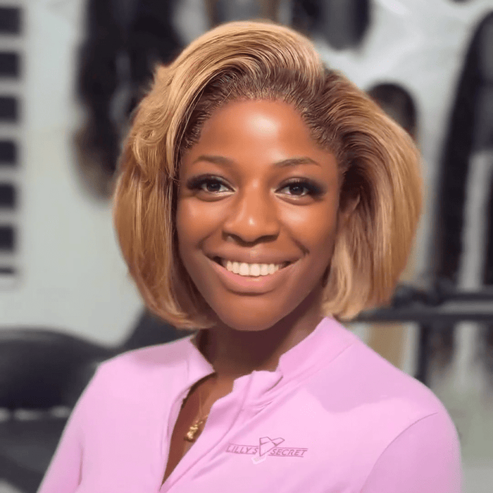 (en france)AILUXY Lily Perruque 100% Cheveux Humains comme sur la vidéo 3 - 4 jours reçus+Un beau cadeau (Copy)