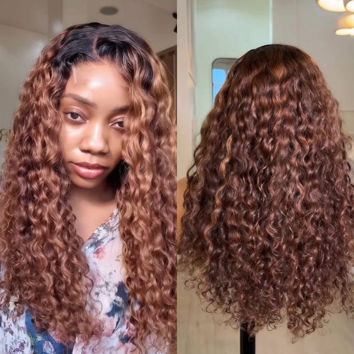 AILUXY Perruques 1BT4 Perruque BOUCLÉ populaire de qualité supérieure 100 % cheveux humains