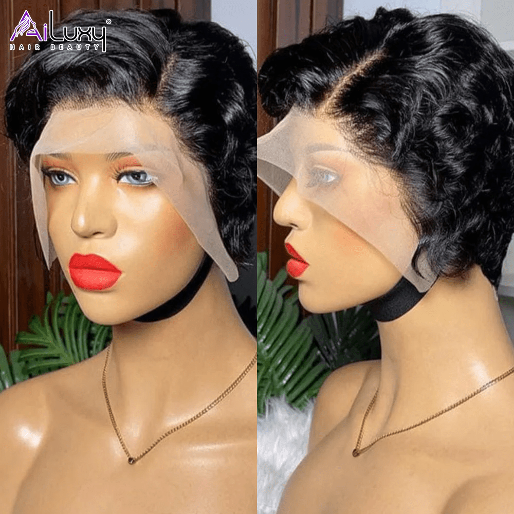 AILUXY 13x4 lace Perruques 00% densité Vrais 100% Cheveux Humains comme sur la vidéo 2 - 3 jours reçus+Un beau cadeau