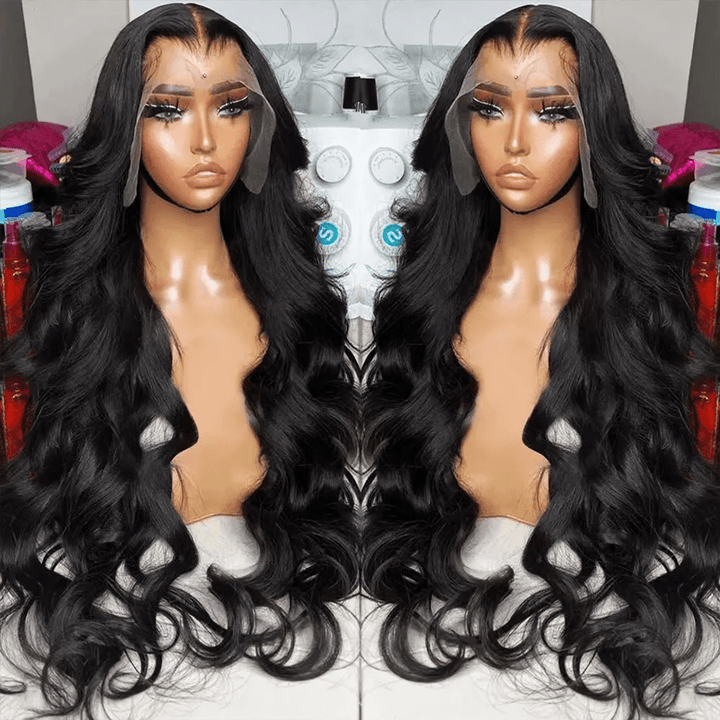 AILUXY 13x4 Lace Body Wave Longue Noir Perruque VENTE FLASH 24heures