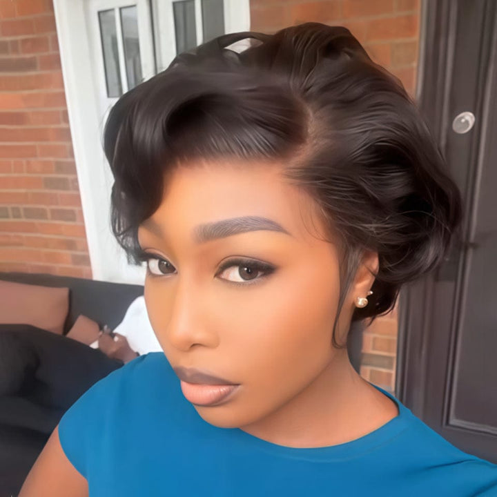 AILUXY Perruque personnalisée avancée pixie lace 13x4 hyper réalistes, ultra légères et qui respirent