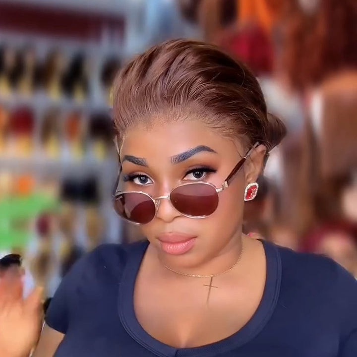 AILUXY Lace frontal Perruque Nouvelle Collection Printemps - Perruques 100% Vrais Cheveux