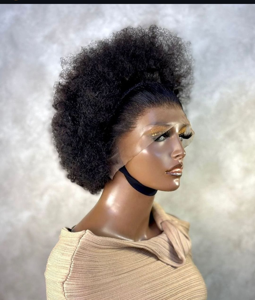 AILUXY 13x4 Lace Frontal afro curly Perruque