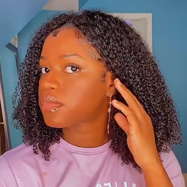 AILUXY U Part Lace Perruque Bouclée