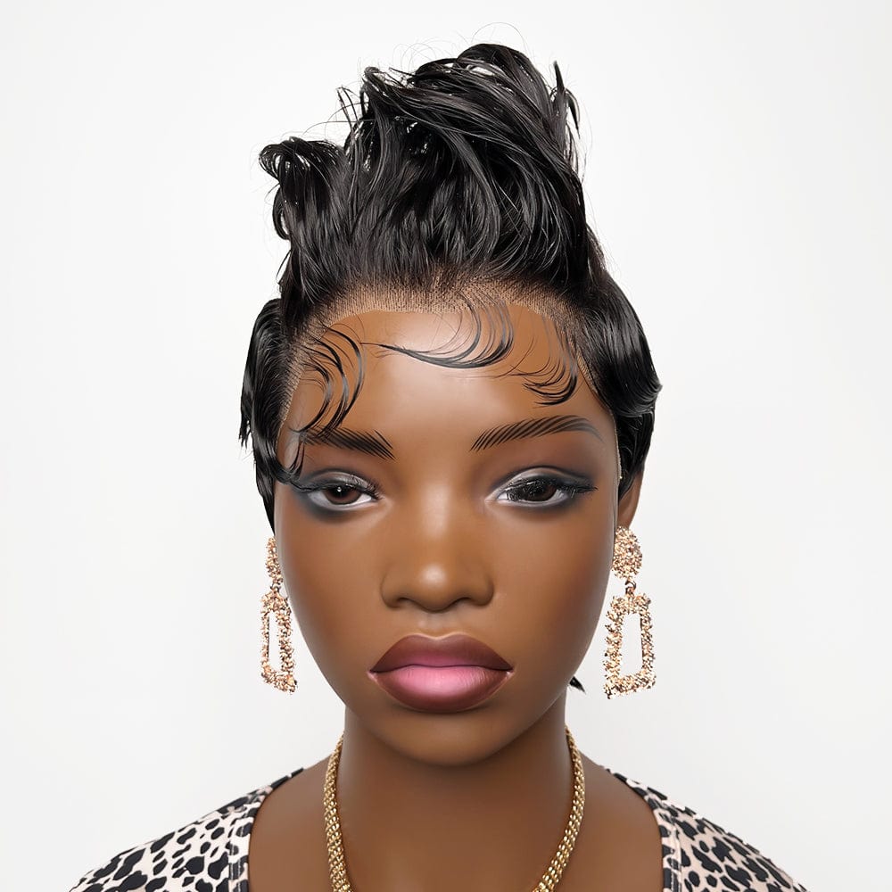 AILUXY Tout en dentelle Perruque 100% Cheveux Humains comme sur la vidéo 2 - 3 jours reçus+Un beau cadeau