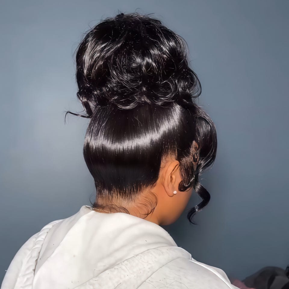 AILUXY 100% identique Tressée perruque lace 13x4 nouvelle coiffure Cheveux volumineux instantanés