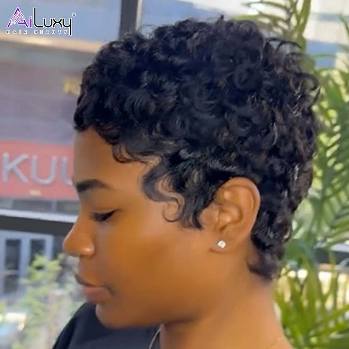 AILUXY Perruque coupe courte | Style Court