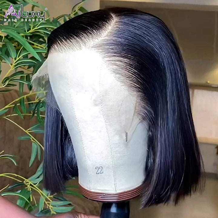 Perruque Bob 13x4 en Dentelle Frontale | Style Lisse et Courte avec 200% de Densité