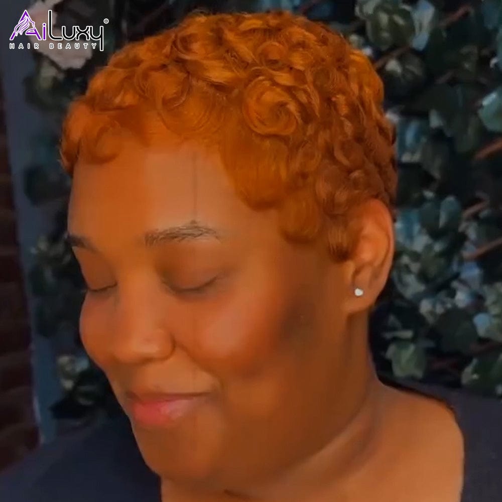 AILUXY Perruque coupe courte | Perruges ultra-légères avec frontals invisibles