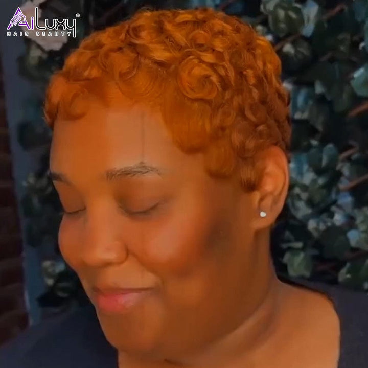 AILUXY Perruque coupe courte | Perruges ultra-légères avec frontals invisibles