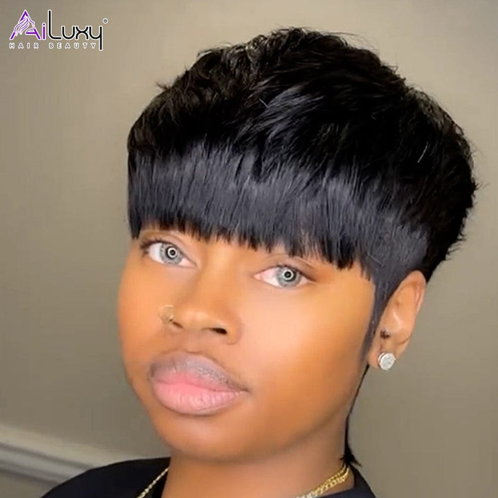 AILUXY Perruque fabriquée à la machine | Chic Naturel