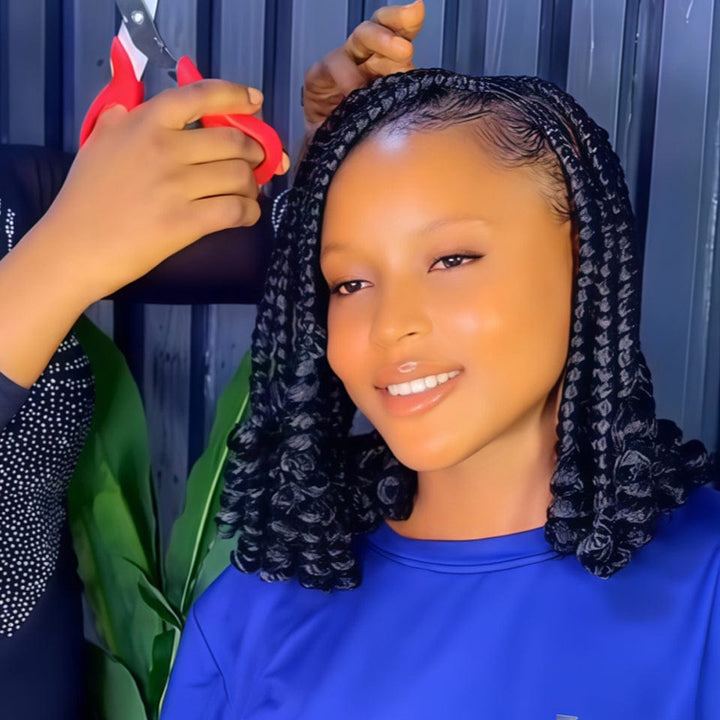 AILUXY Lace Frontal Tressée Perruque Identique à l'image identique à l'image