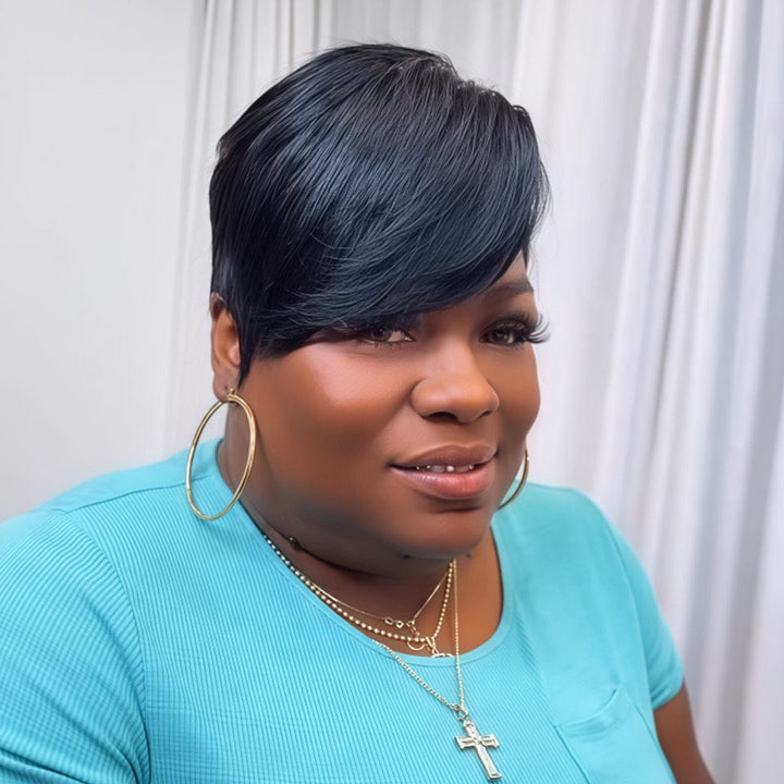 AILUXY Perruque coupe courte | Charme Naturel