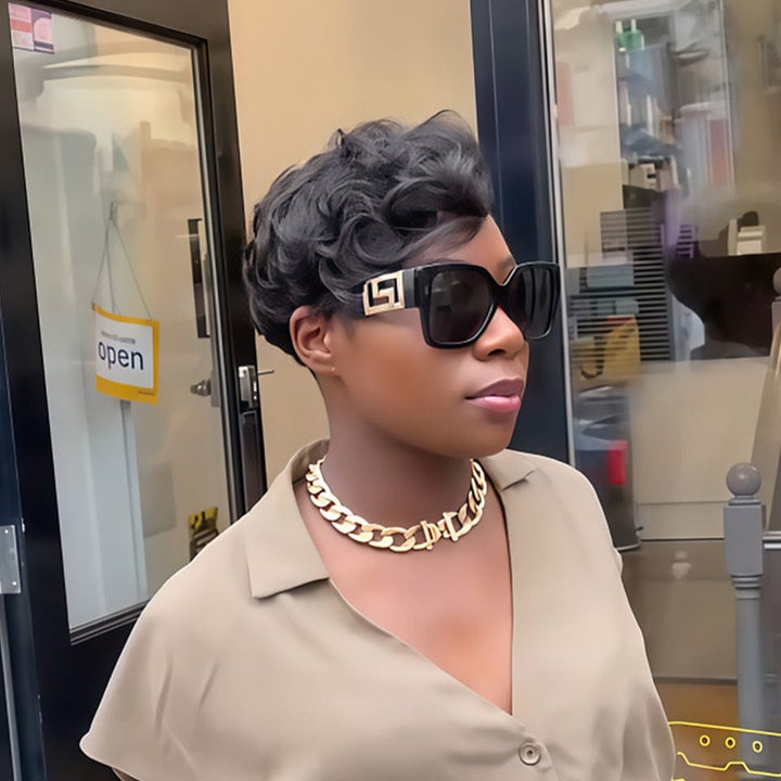 Ailuxy  Perruque lace front invisible 13X4 couleur Noir Éblouissez avec Nos Perruques Naturelles