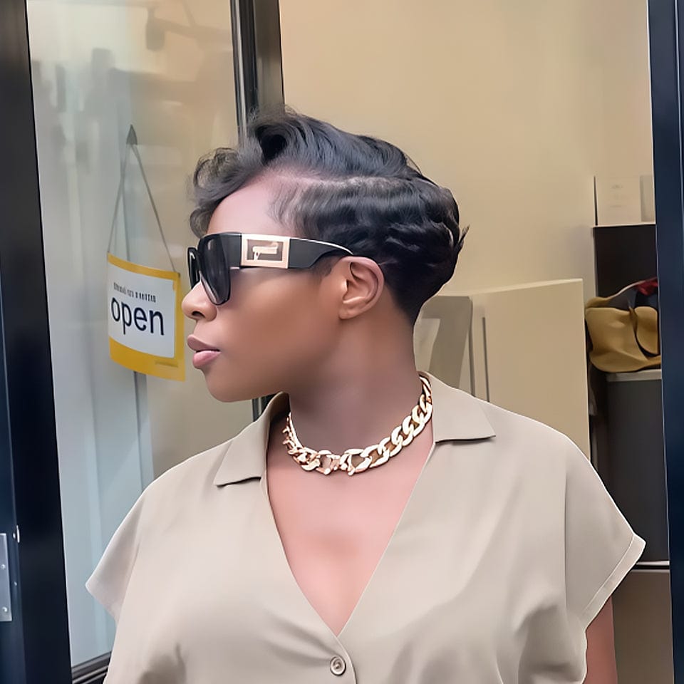 Ailuxy  Perruque lace front invisible 13X4 couleur Noir Éblouissez avec Nos Perruques Naturelles