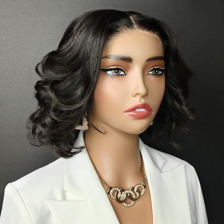 (Dernier Prix en france) AILUXY 5x5 Lace Perruque 100% Cheveux Humains comme sur la vidéo 2 - 3 jours reçus+Un beau cadeau