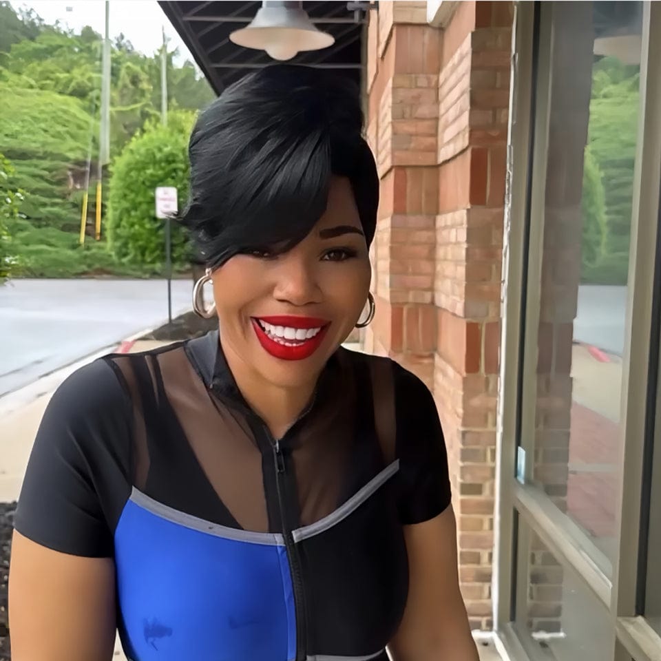 AILUXY Perruque coupe courte | Charme Naturel