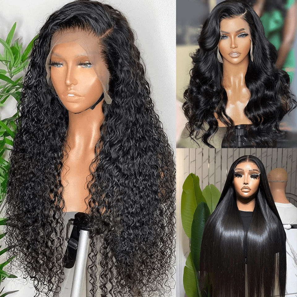 AILUXY Ensemble de 3 Perruques =209€ | Dentelle closure 4x4, cheveux 100% humains