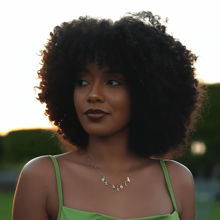 AILUXY Perruque personnalisée avancée afro curly 250% density perruques haute qualité