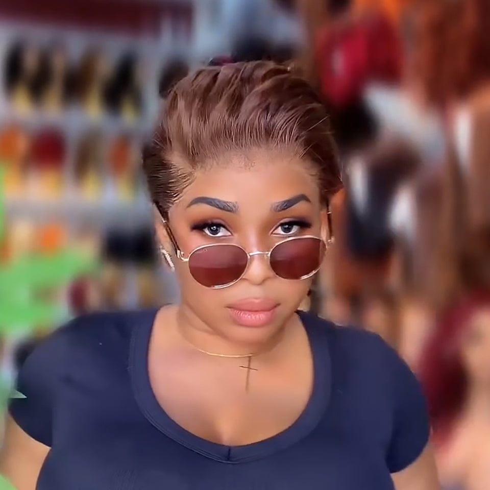 AILUXY Lace frontal Perruque Nouvelle Collection Printemps - Perruques 100% Vrais Cheveux