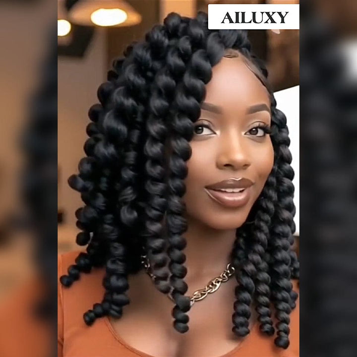 AILUXY Lace Frontal Tressée Perruque Identique à l'image 4.0 exclusifs