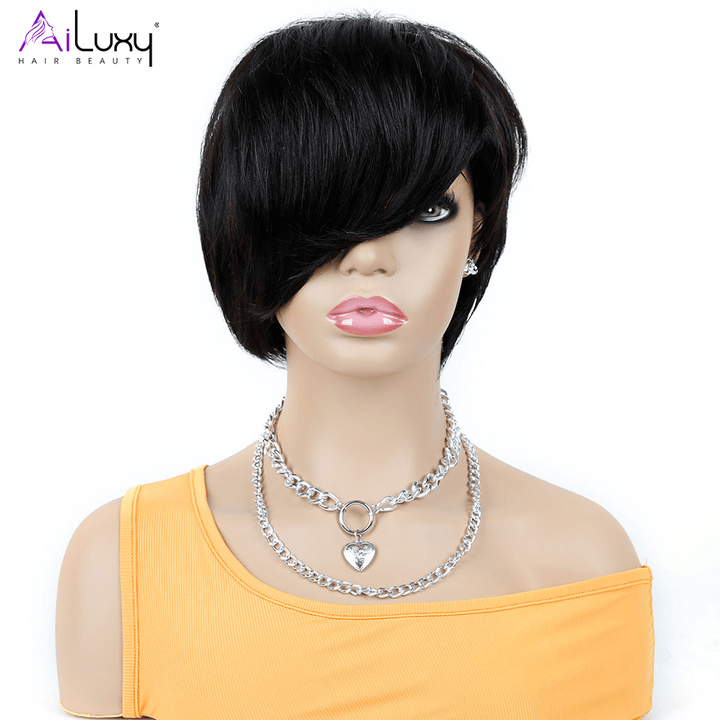 AILUXY Perruque coupe courte | Charme Naturel