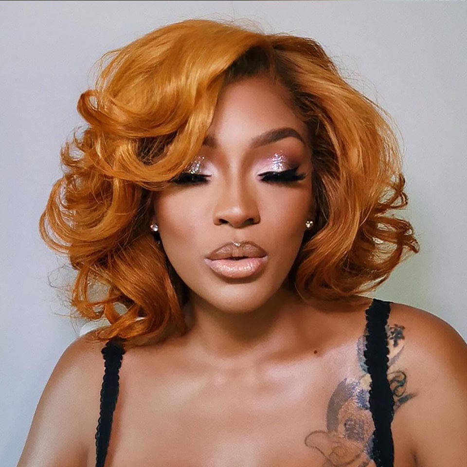 AILUXY Perruque courts personnalisés Identique à la photo sans colle