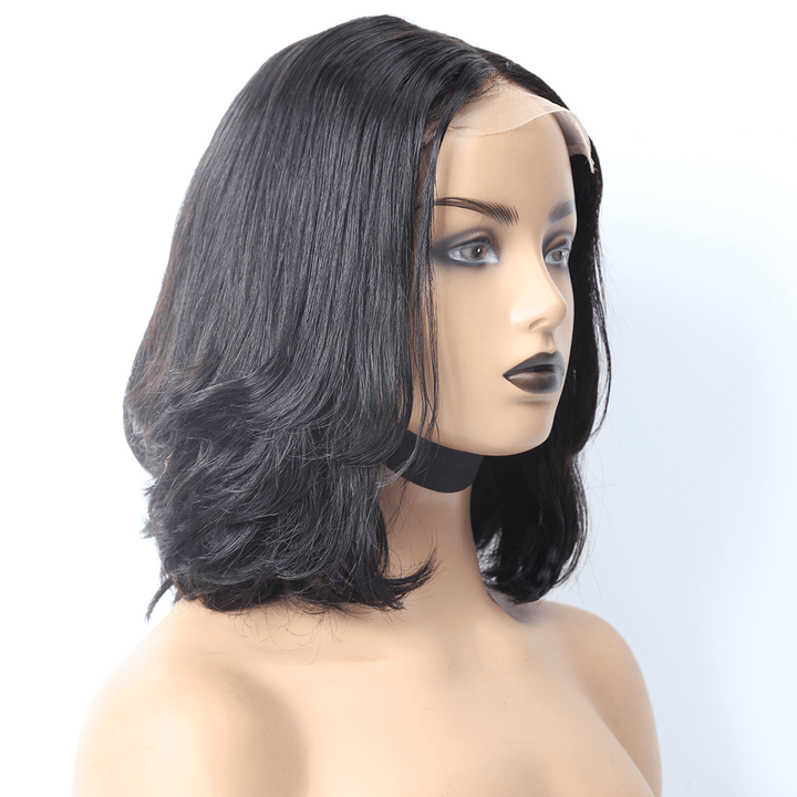 (En France )AILUXY Perruque en france 12pouces Taylor  Lisse 5x5 lace Perruque 100% Cheveux Humains