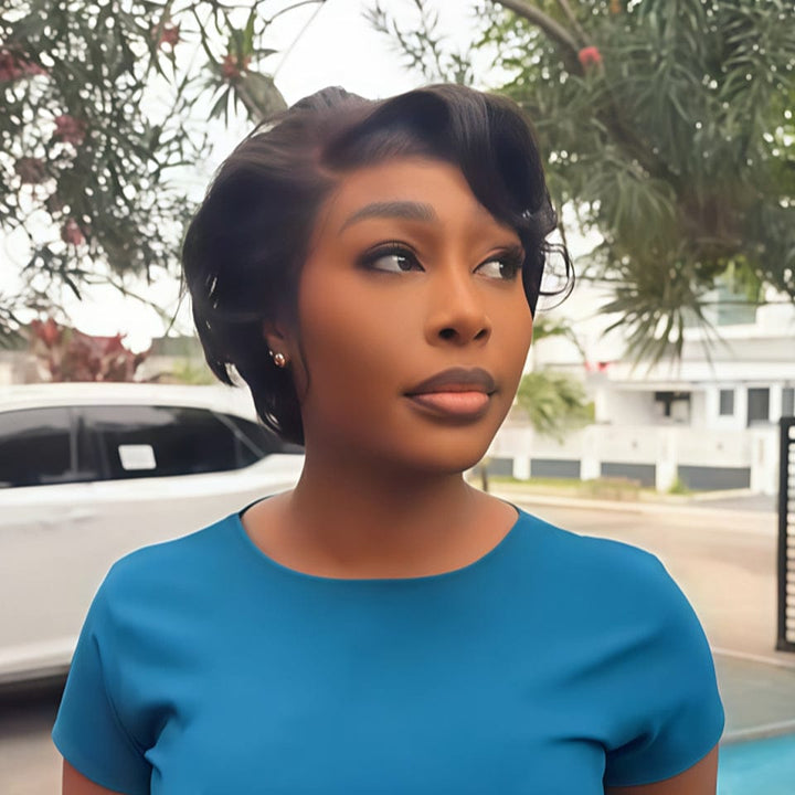 AILUXY Perruque personnalisée avancée pixie lace 13x4 hyper réalistes, ultra légères et qui respirent