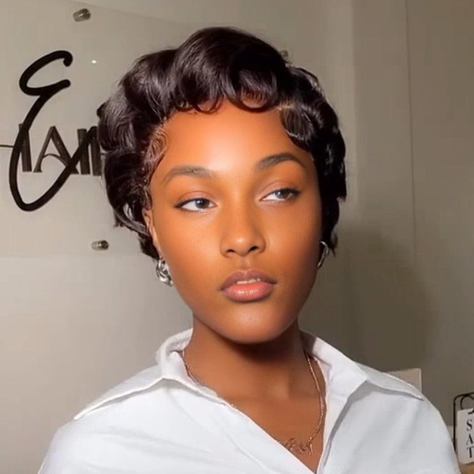 AILUXY Perruques lace 13x4 réalisée en 100% cheveux humains