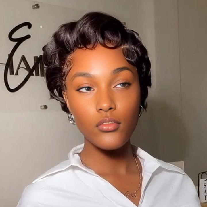 AILUXY Perruques lace 13x4 réalisée en 100% cheveux humains