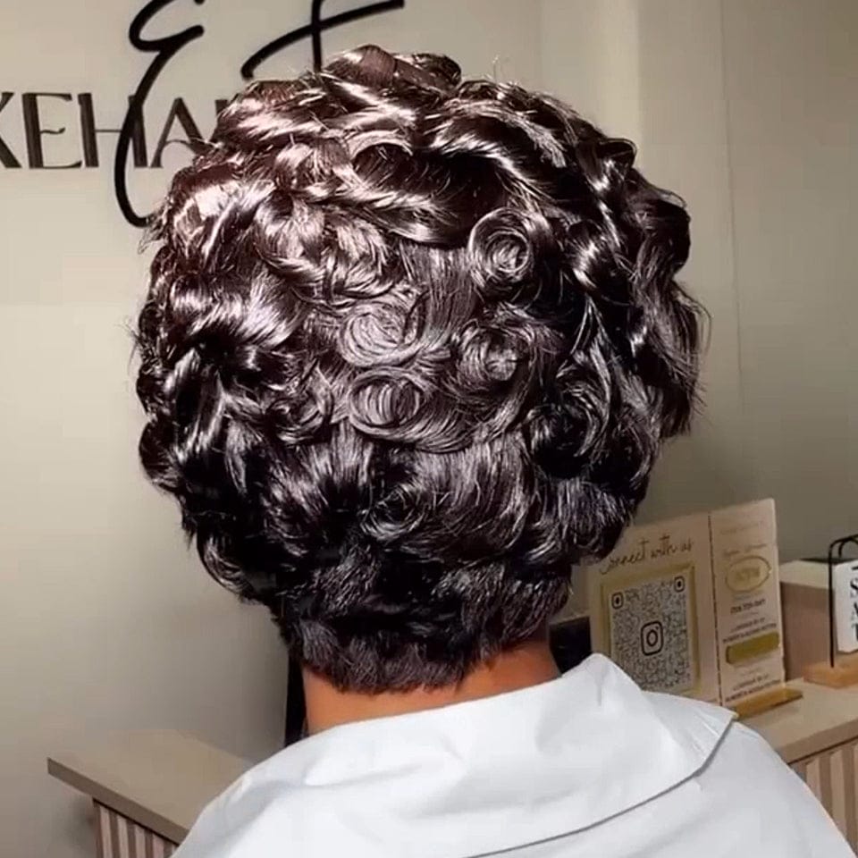 AILUXY Perruques lace 13x4 réalisée en 100% cheveux humains