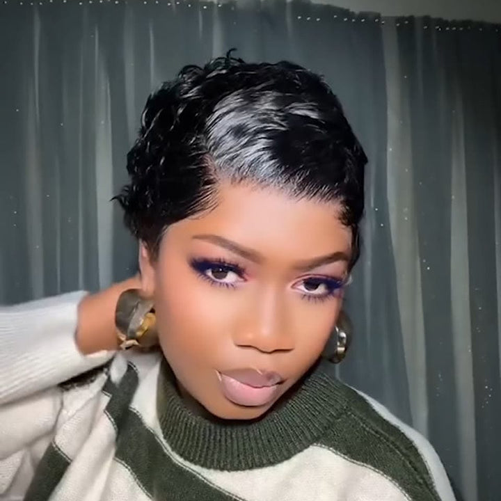 AILUXY 13x4 Lace Nouvelle Collection Printemps Noir perruque