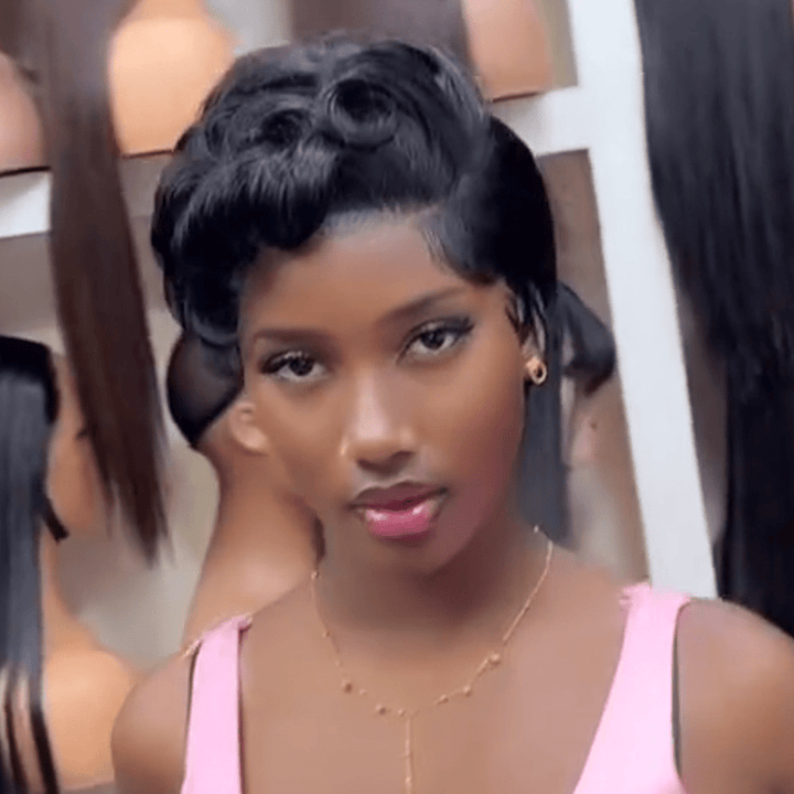 AILUXY Lace frontal Perruque Identique à l'image 5.0 Style afro chic