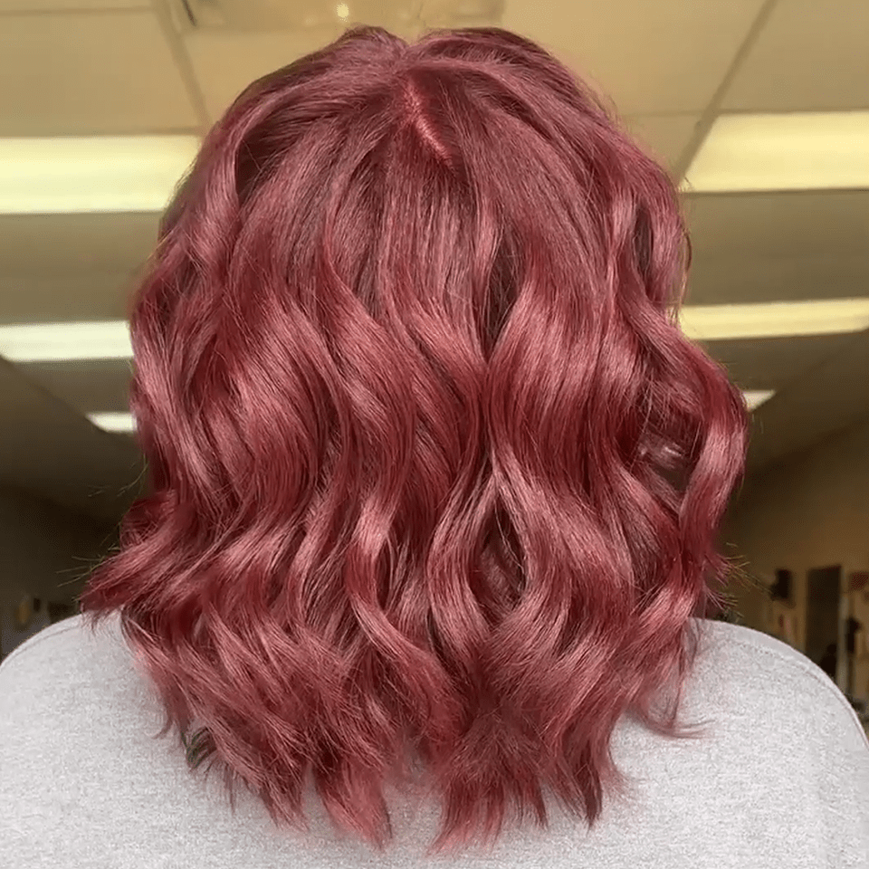 AILUXY 13x4 Lace Frontal Perruque Natural Wave Courte 99J Bourgogne Bob Perruque 200% Densité
