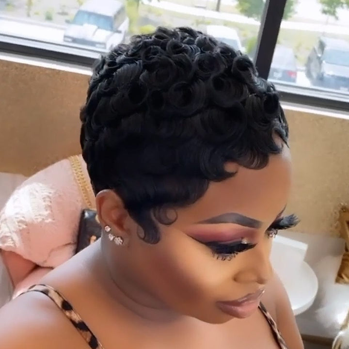 AILUXY Perruque coupe courte | Perruges ultra-légères avec frontals invisibles