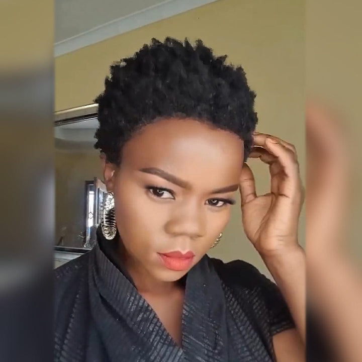 Ailuxy  Perruque lace front invisible 13X4 couleur Noir Perruques légères et aérées