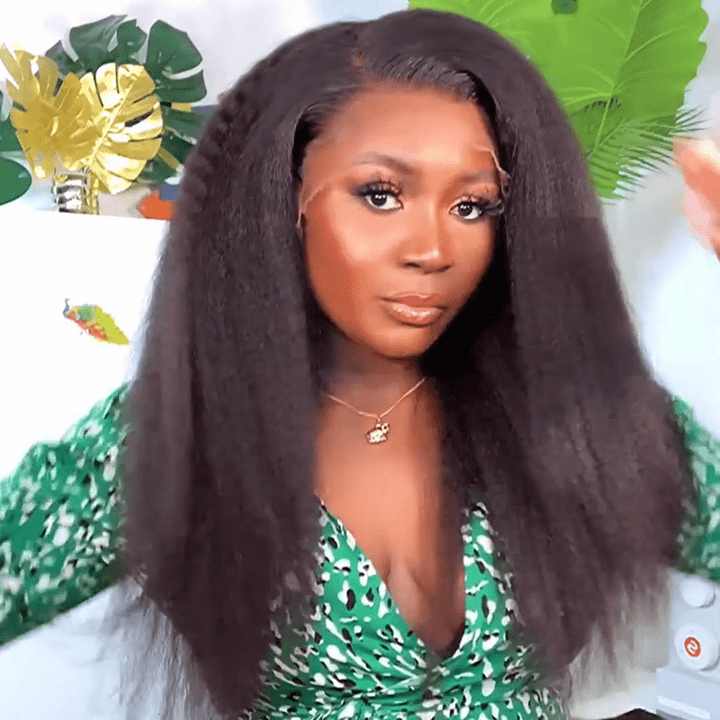 AILUXY 13x4 Lace Frontal Kinky Lisse