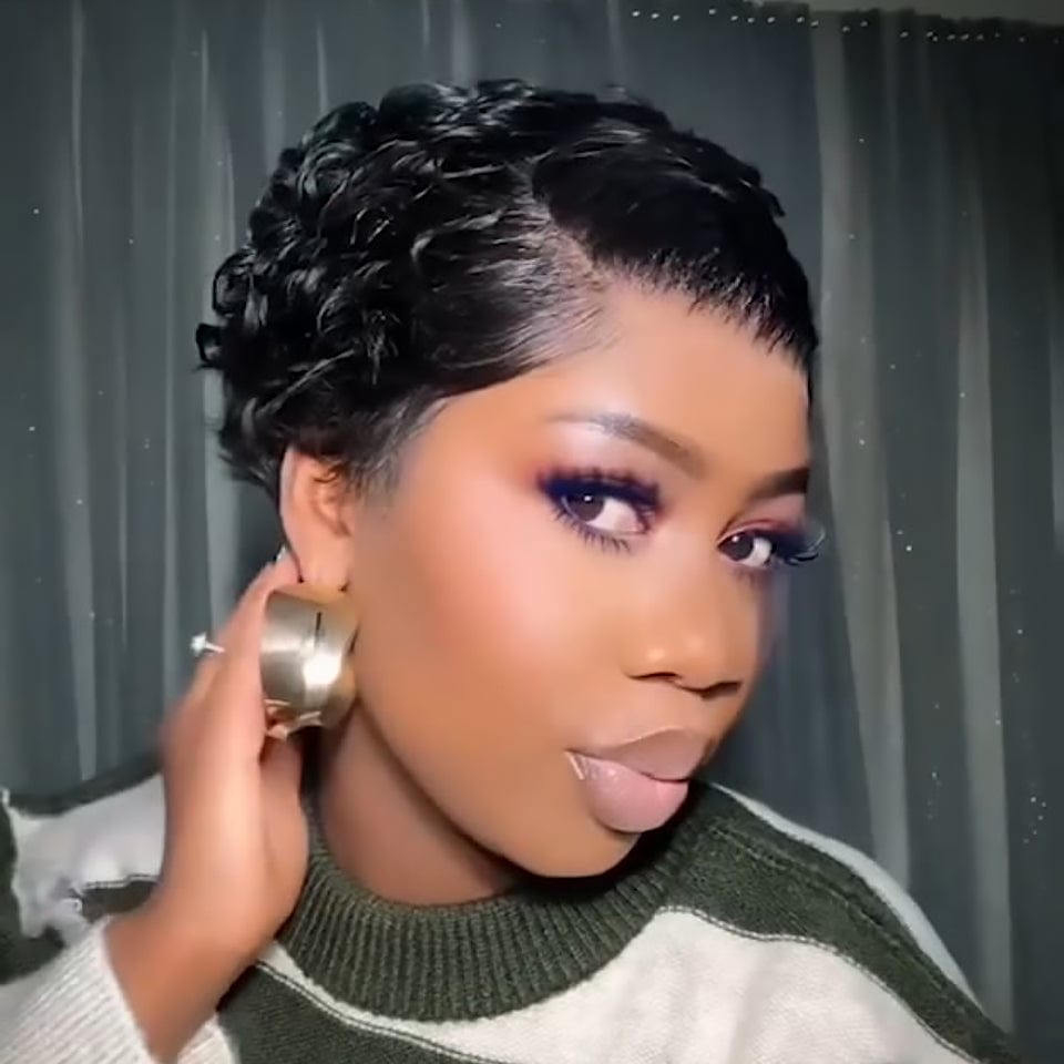 AILUXY 13x4 Lace Nouvelle Collection Printemps Noir perruque