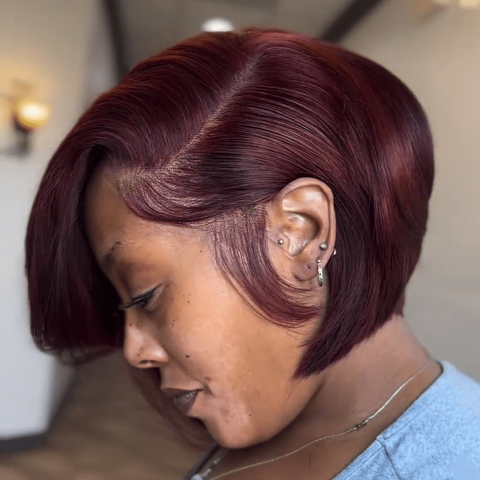 AILUXY 99j LIZ  Perruque 100% Cheveux Humains comme sur la vidéo 3 - 4 jours reçus+Un beau cadeau