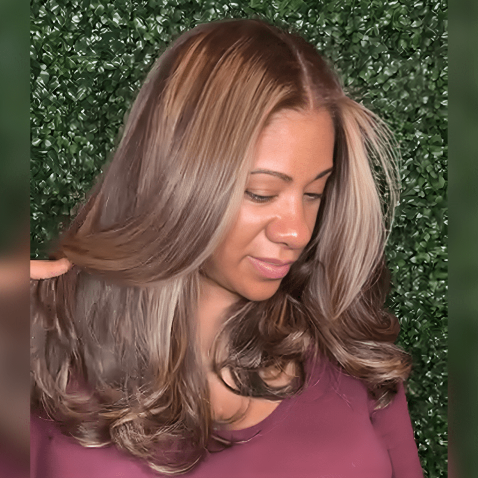 AILUXY Nouvelle Collection Printemps Perruque 13x4 Lace Perruque teinte de qualité supérieure