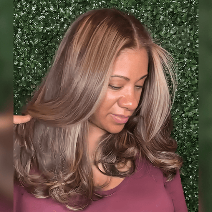 AILUXY Nouvelle Collection Printemps Perruque 13x4 Lace Perruque teinte de qualité supérieure