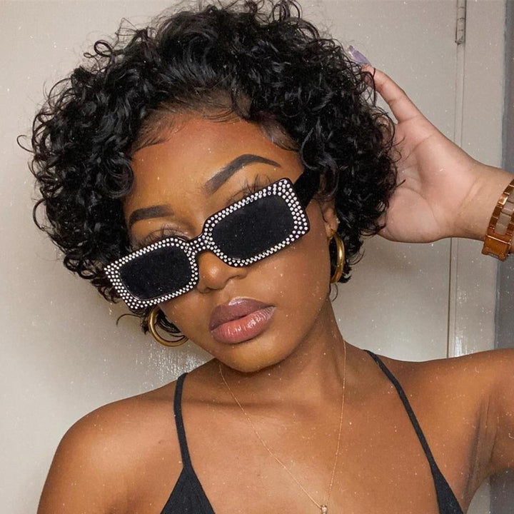 AILUXY Perruque Pixie bouclée et stylée | Jolie Coupe